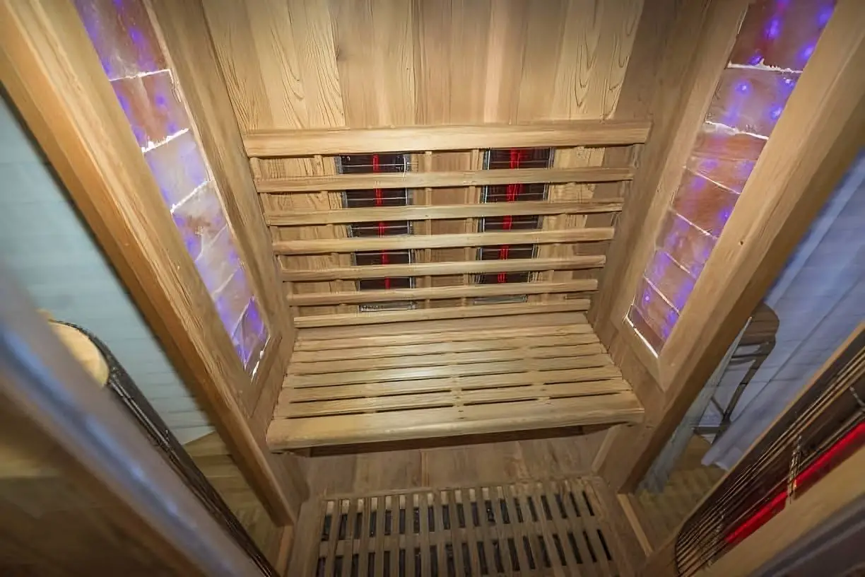 A traditional infrared sauna