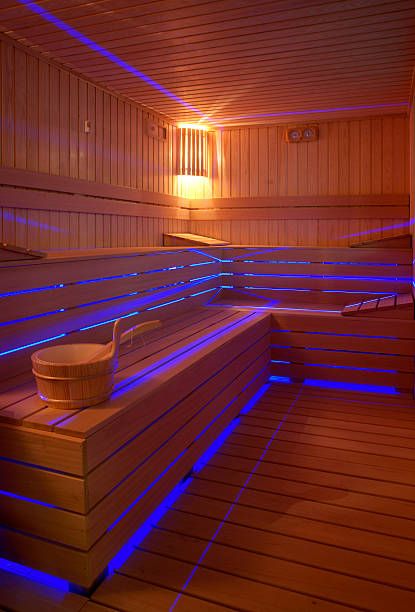 Inside a Chromotherapy sauna
